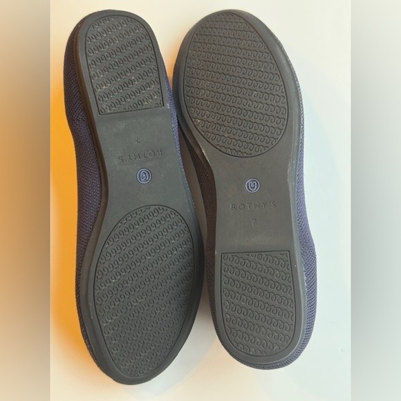 Rothy’s Round toe Flats size W 7 Navy Blue - Picture 4 of 9